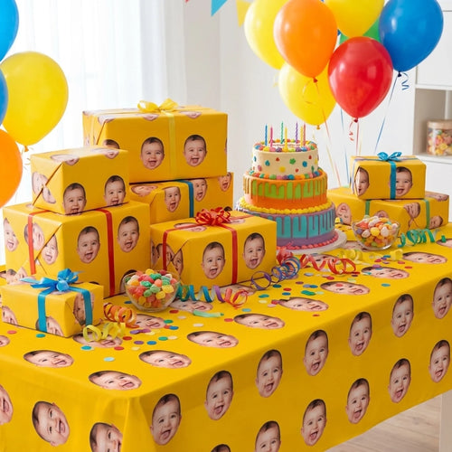 Custom Face Wrapping Paper - Perfect Custom Gifts for Family and Friends