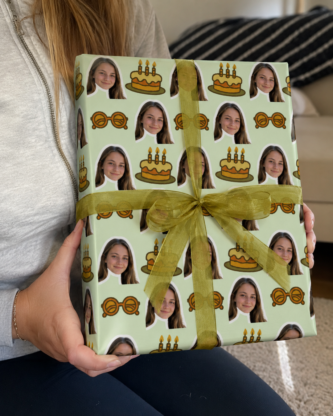  custom face wrapping paper