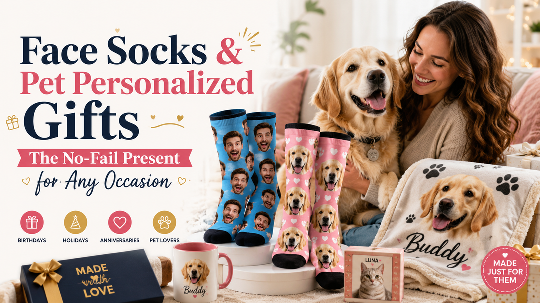Dog face socks-2026 father's day gift