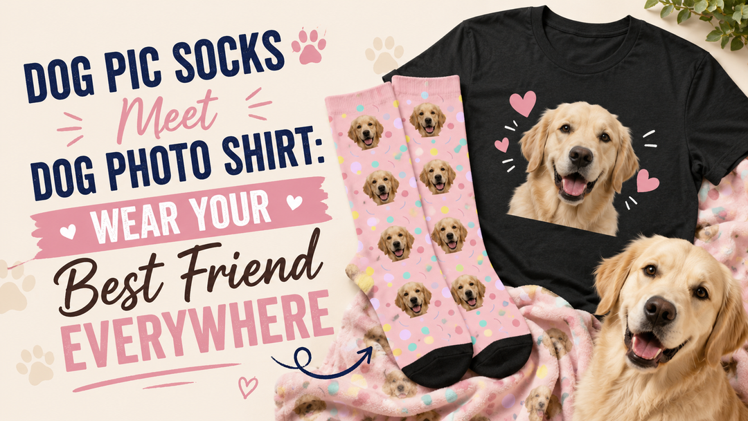 pet personalized gifts,dog photo socks