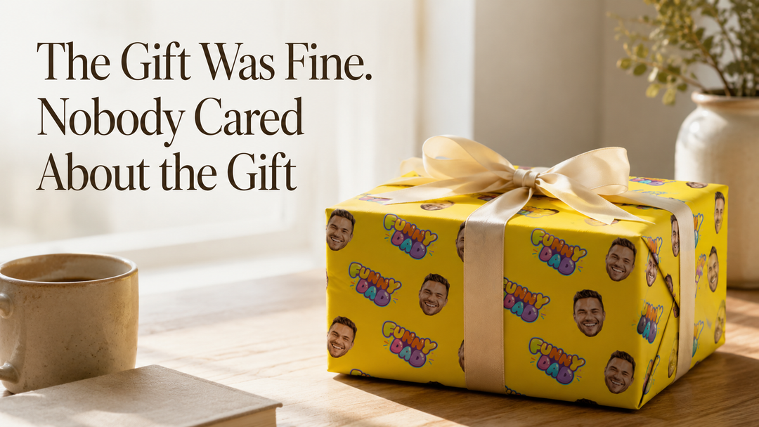 custom wrapping paper with face
