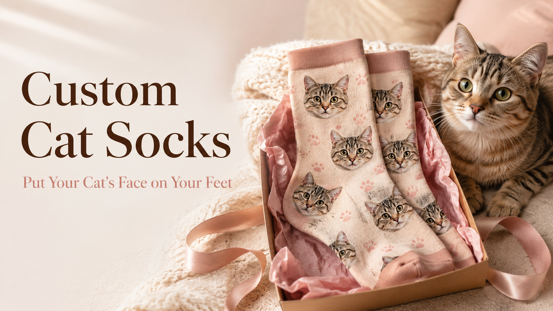 Custom Cat Socks: Put Your Cat's Face on Your Feet