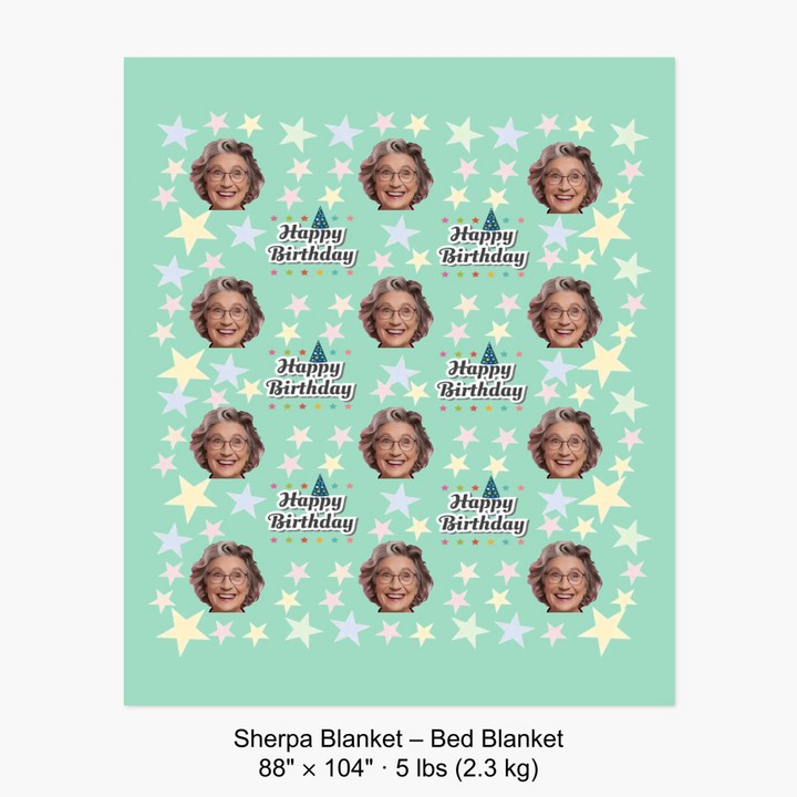 Sherpa Blanket – Bed Blanket 88" × 104" · 5 lbs (2.3 kg) 