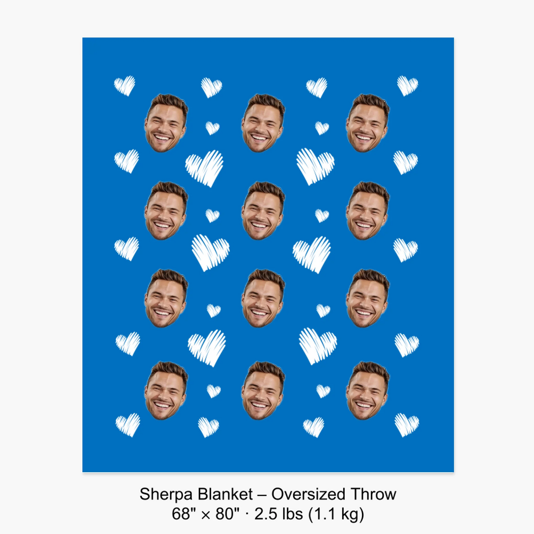 Sherpa Blanket – Oversized Throw 68" × 80" · 2.5 lbs (1.1 kg) 