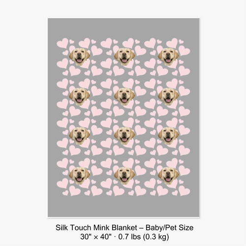 Custom Face Blanket - Perfect Custom Gifts for Pets