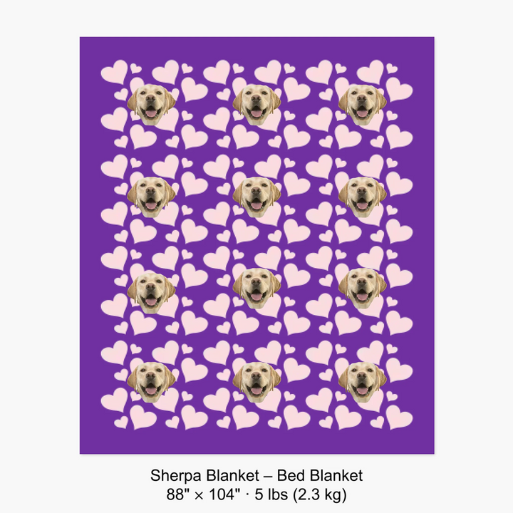 Sherpa Blanket – Bed Blanket 88" × 104" · 5 lbs (2.3 kg) 