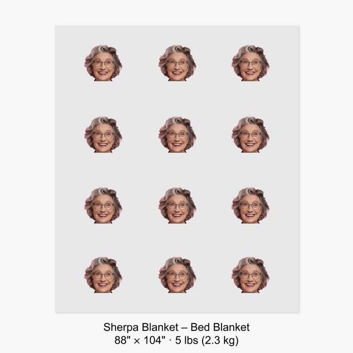 Sherpa Blanket – Bed Blanket 88" × 104" · 5 lbs (2.3 kg) 