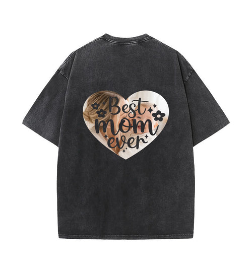 Custom Face T-shirts - Best Gifts For Mother's Day - Best Mom in my heart