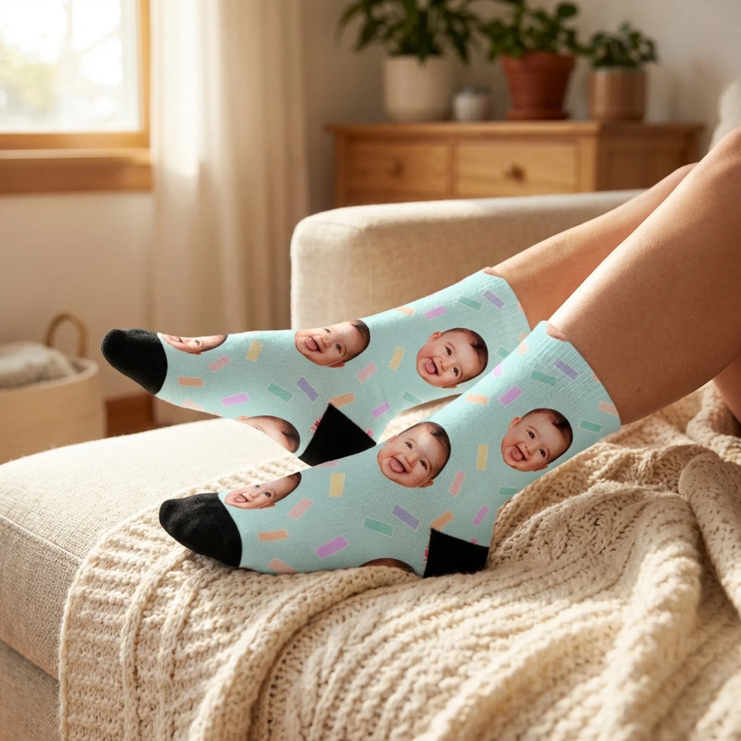 Custom Face Socks - Perfect Custom Gifts for Birthday