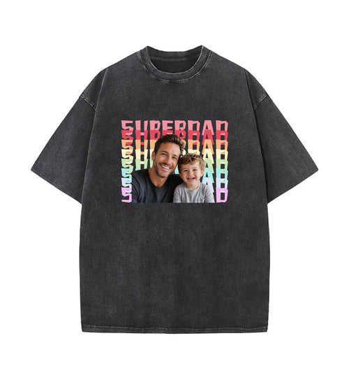 Custom Dad Photo Shirt: Personalized Fathers Day Shirt With Kids Photo, Funny Dad Shirt, Best Dad Ever Shirt,New Dad Gift