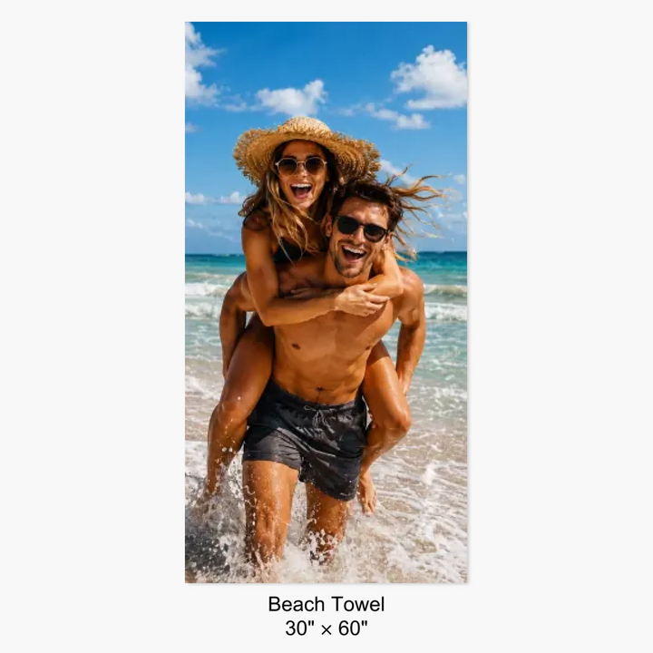 BEACH TOWEL mockup