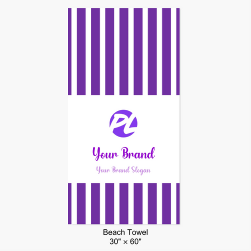 Custom Logo Beach Towel｜Personalized Business Team Gift, Hotel Spa, Waterpark Swim Pool, Brand Logo Corporate