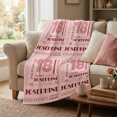 Personalized photo blanket