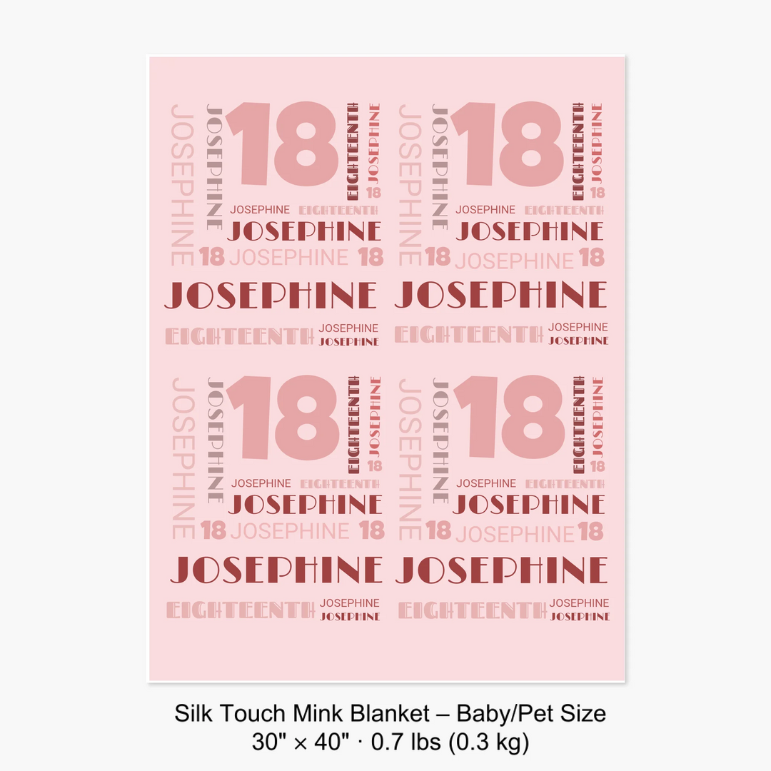 Silk Touch Mink Blanket – Baby:Pet Size 30" × 40" · 0.7 lbs (0.3 kg) 