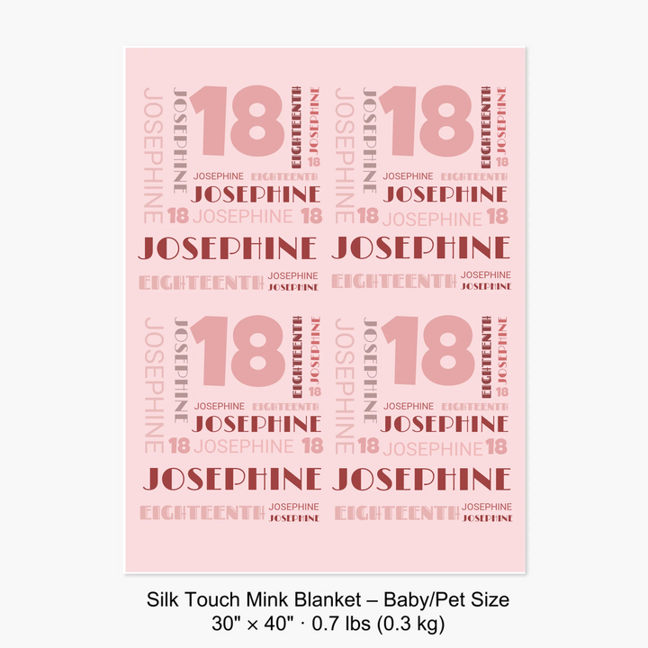 Silk Touch Mink Blanket – Baby:Pet Size 30" × 40" · 0.7 lbs (0.3 kg) 
