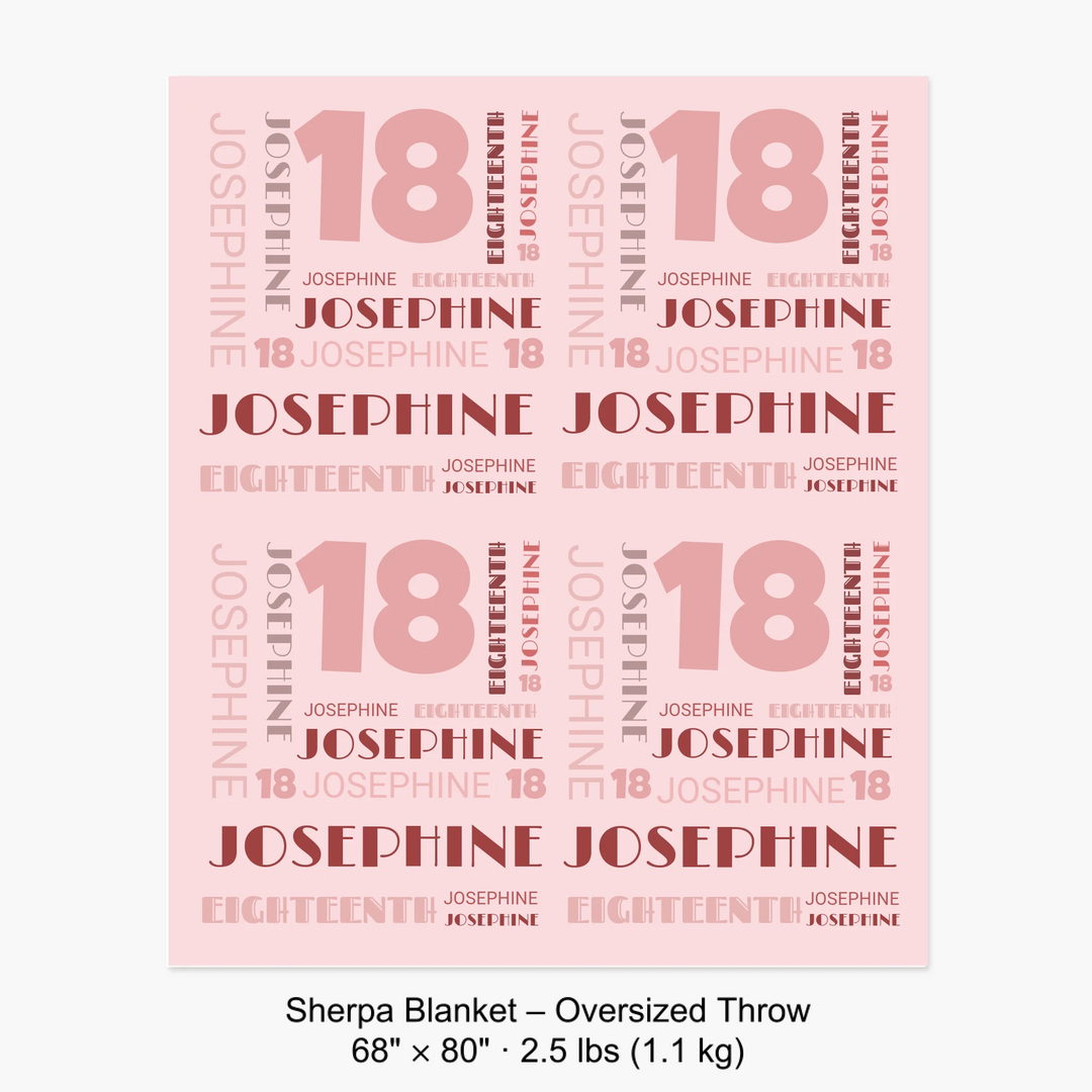 Sherpa Blanket – Oversized Throw 68" × 80" · 2.5 lbs (1.1 kg) 
