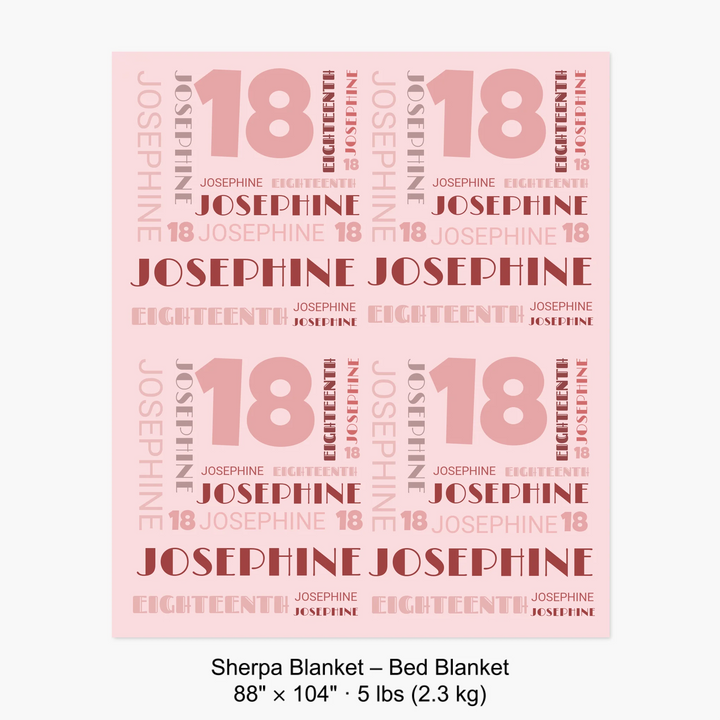 Sherpa Blanket – Bed Blanket 88" × 104" · 5 lbs (2.3 kg) 