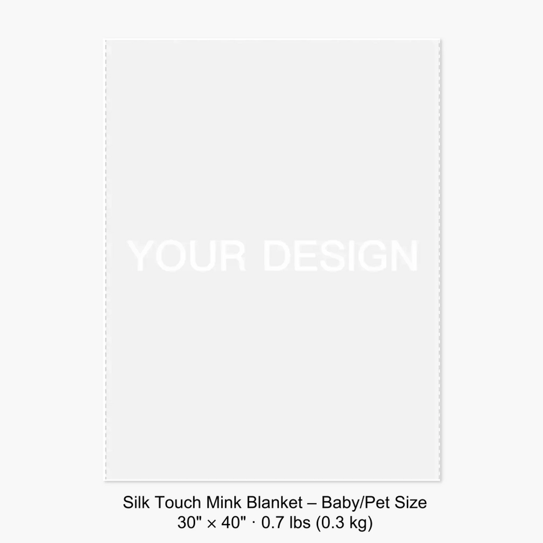 Silk Touch Mink Blanket – Baby:Pet Size 30" × 40" · 0.7 lbs (0.3 kg) 