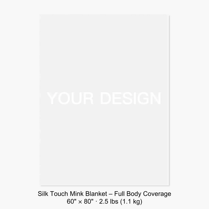 Silk Touch Mink Blanket – Full Body Coverage 60" × 80" · 2.5 lbs (1.1 kg) 