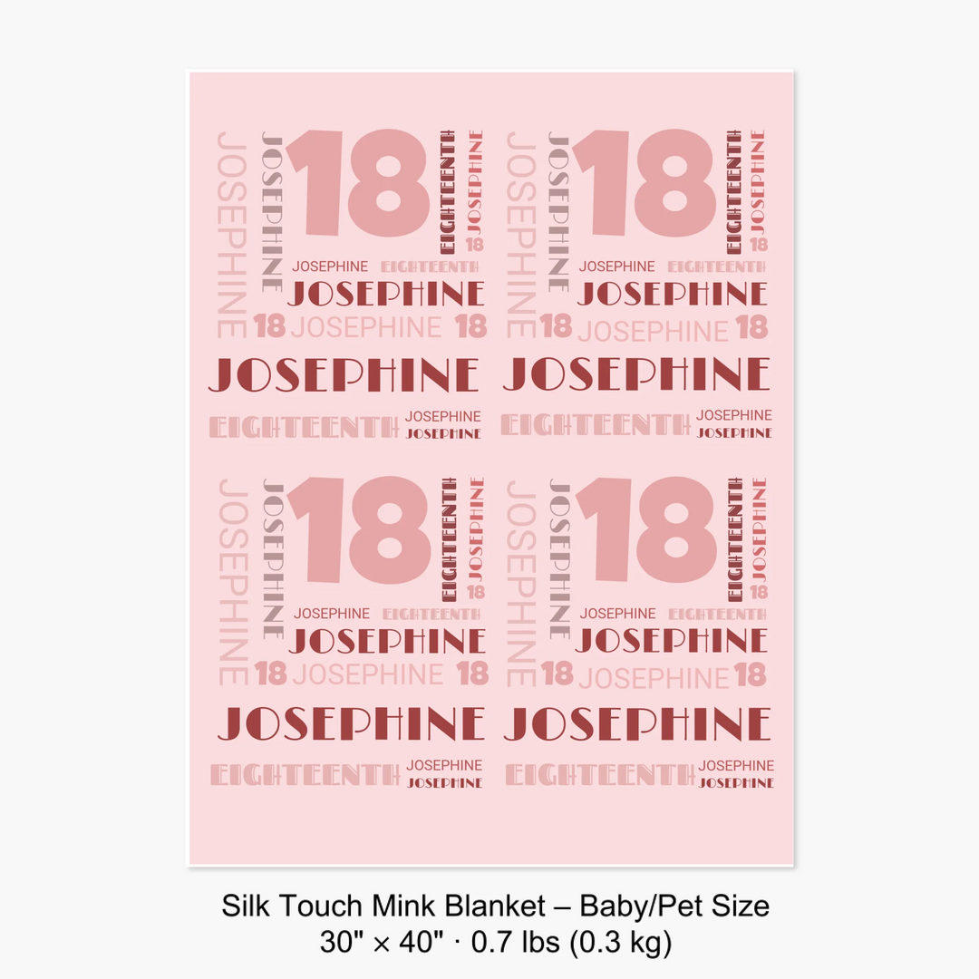 Silk Touch Mink Blanket – Baby:Pet Size 30" × 40" · 0.7 lbs (0.3 kg) 