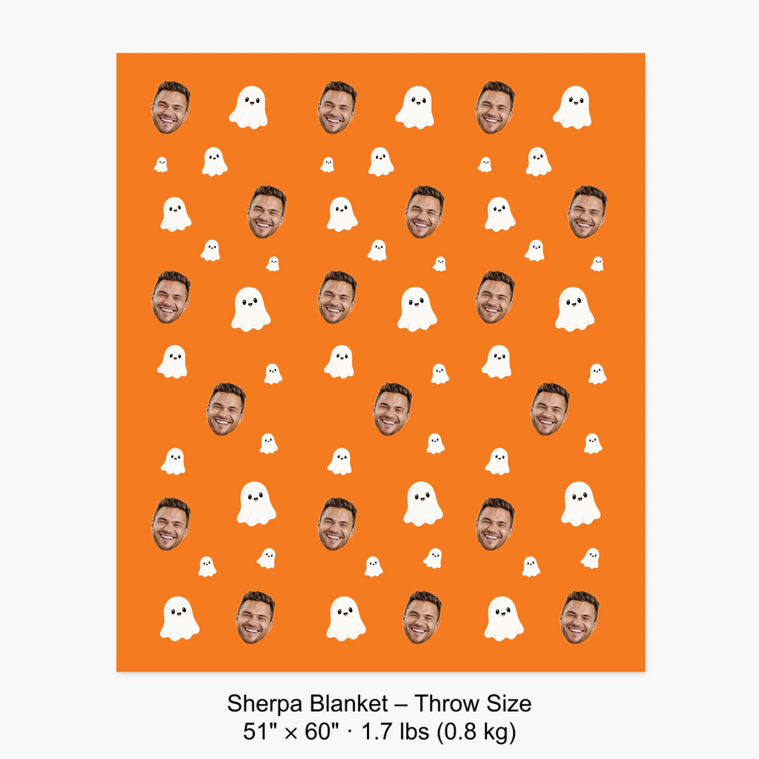 Sherpa Blanket – Throw Size 51" × 60" · 1.7 lbs (0.8 kg) 